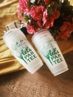 Let's Par Tee Golf Ball Reusable Cups