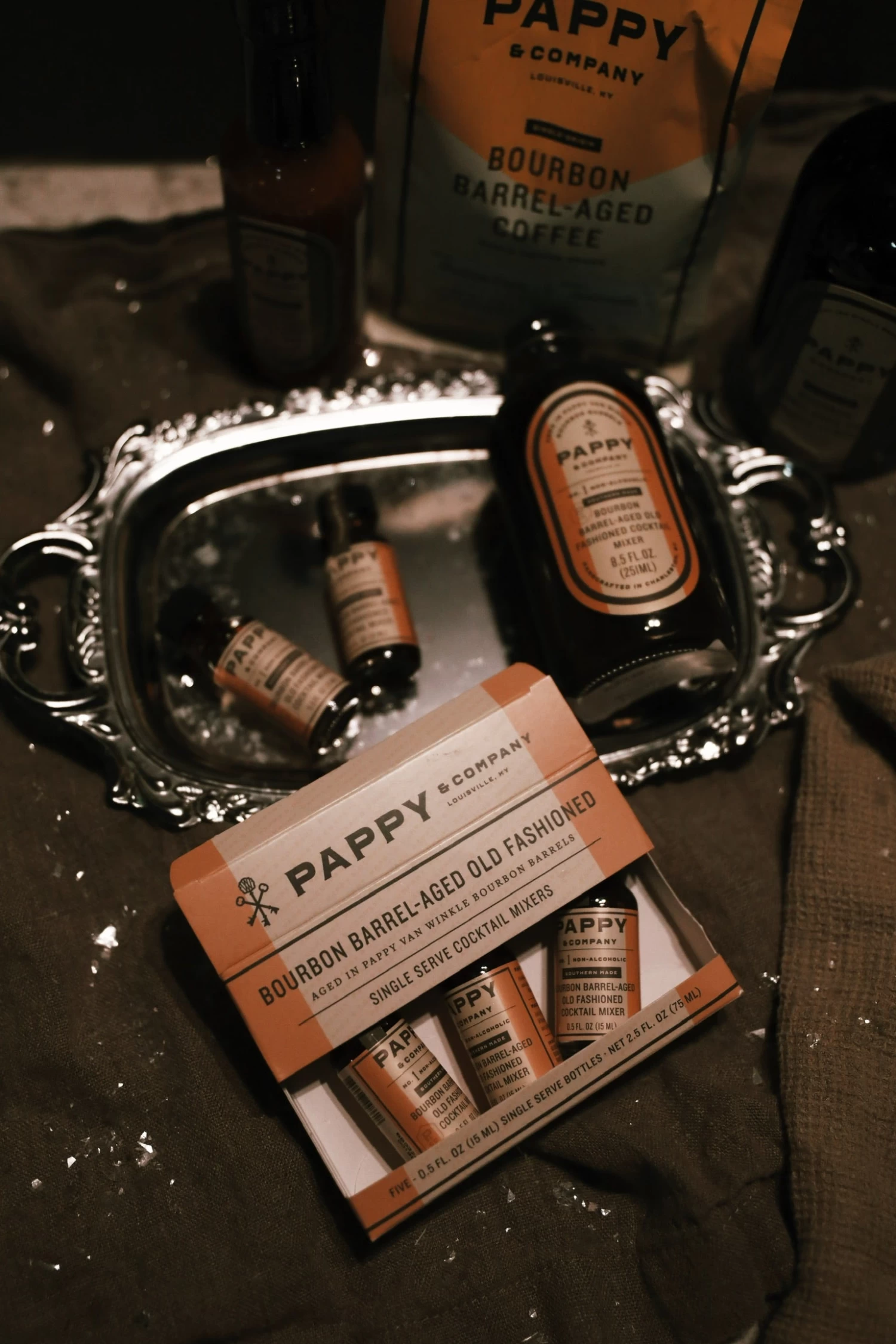 Pappy & Co: Bourbon Barrel-aged Old Fashioned Mix: Single Serve 5-pack 4 Pappy & Co: Bourbon Barrel-aged Old Fashioned Mix: Single Serve 5-pack - Image 4