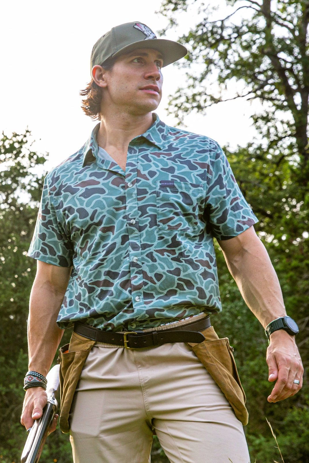 Burlebo: Performace SS Button Up - Retro Duck Camo 4 Burlebo: Performace SS Button Up - Retro Duck Camo - Image 4