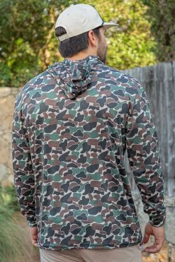 Burlebo: Performance Hoodie - Throwback Camo -Fashion Home Store throwback1