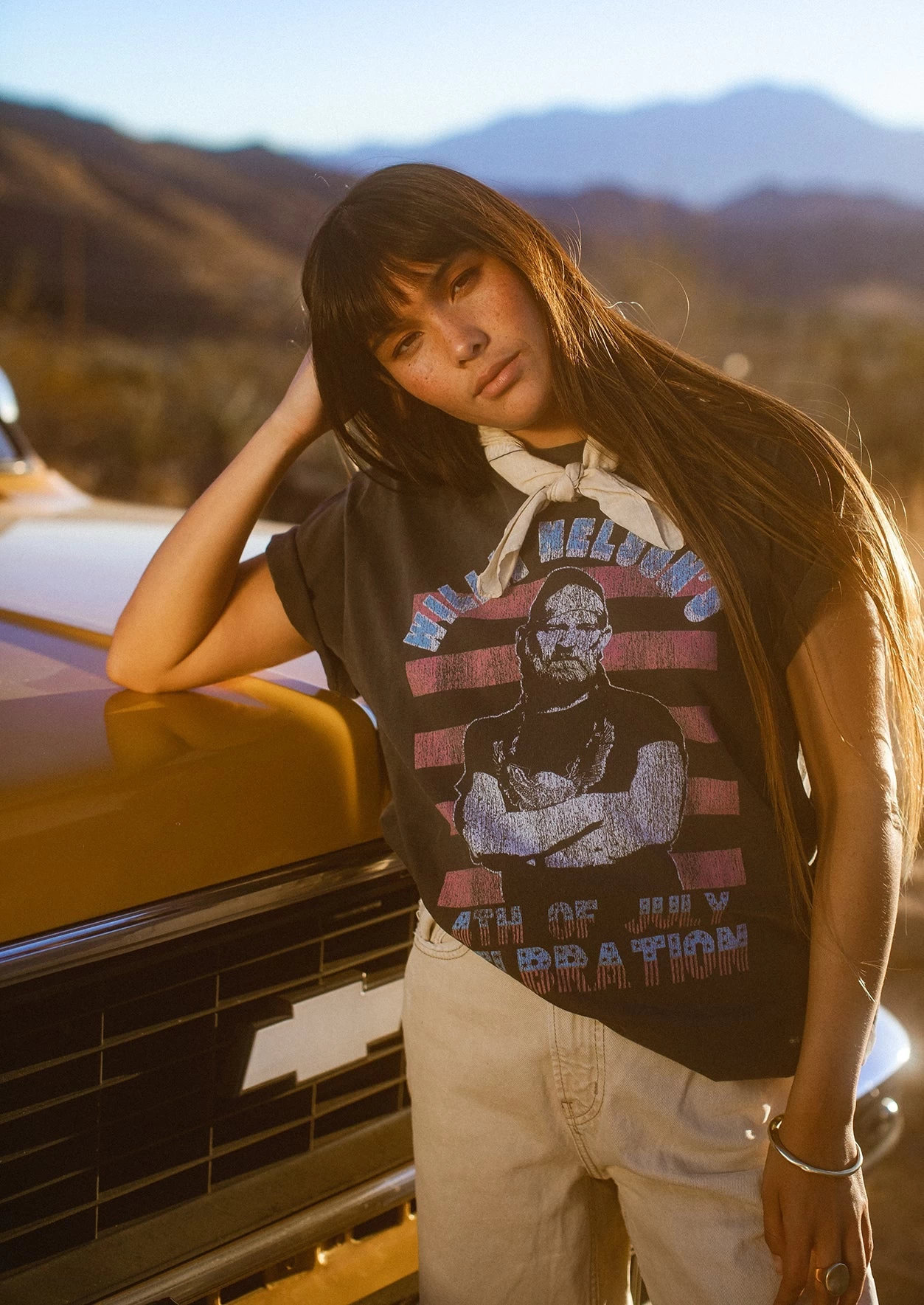 Willie Nelson 4th Of July Tee 2 Willie Nelson 4th Of July Tee - Image 2